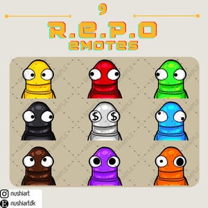 REPO Robot Emote for Twitch Discord R.E.P.O