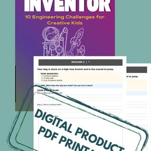 STEM-arbetsbok för begåvade barn TRIZ-utmaningar i teknik och hemundervisning (digital nedladdning)