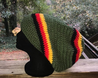 Uganda Green Tam, Beanie, Dread Tam, Africa