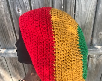 Crochet Rasta Tam, Jamaica, Rasta Tam, Small Rasta Tam, Rasta Tam, Dreadlock Tam