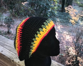 Black Rasta Beanie
