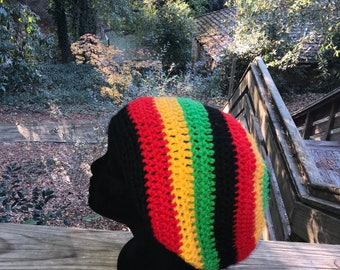 Small Rasta Tam, Rasta Beanie, Dreadlock Hat