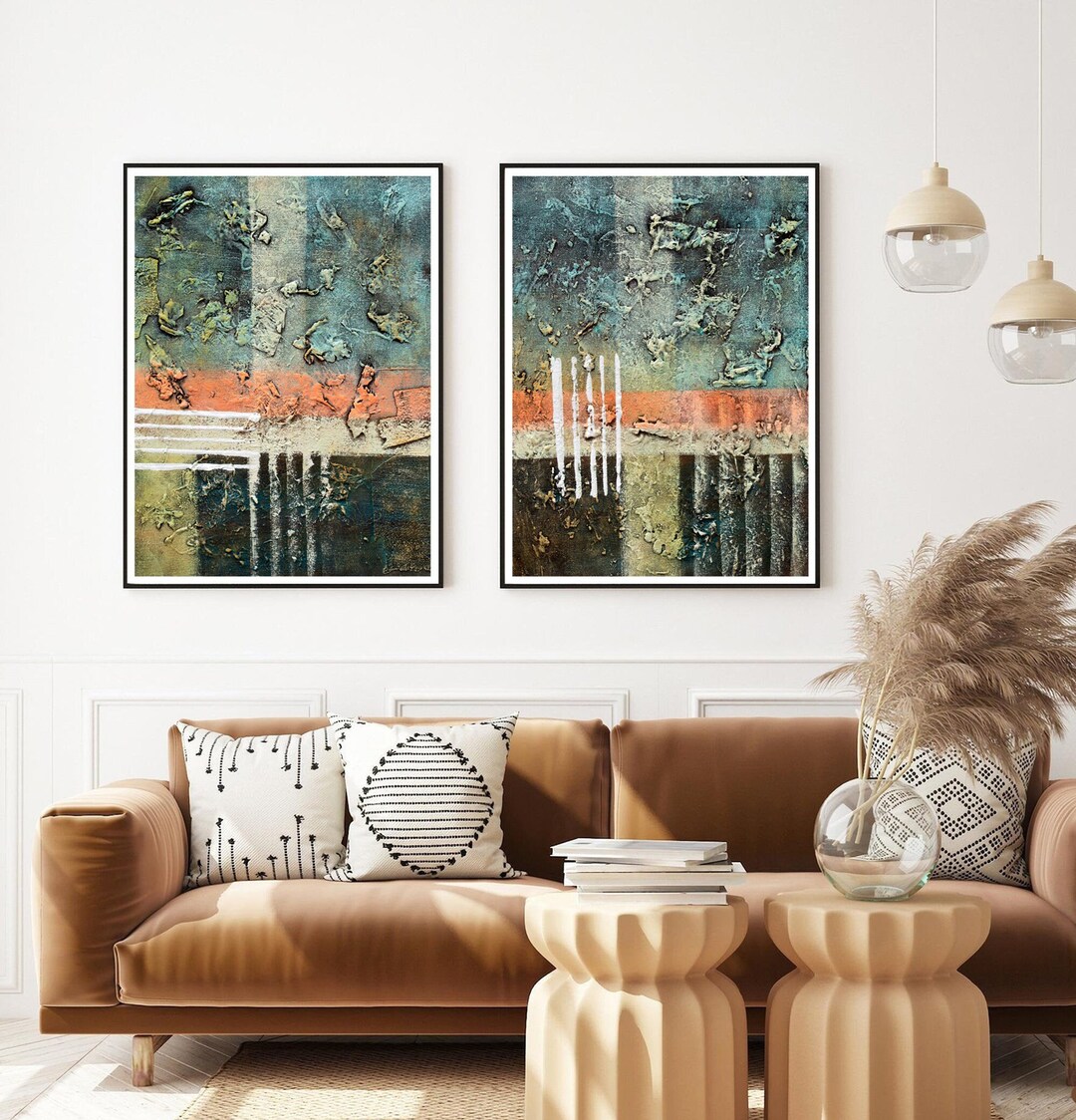 Abstract Art Print Set 2 Abstract Art Printable Abstract Etsy