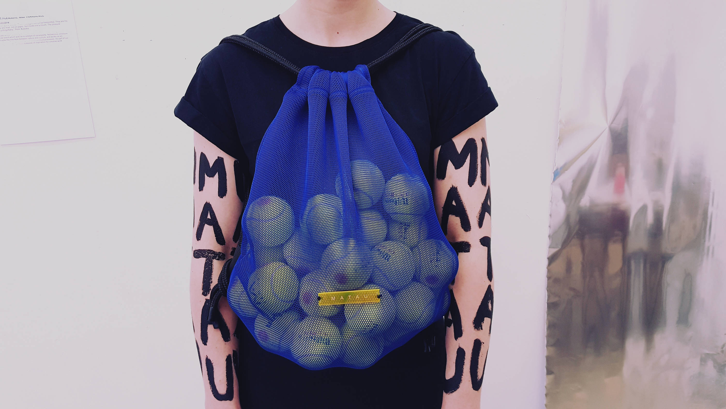 Transparent Blue Drawstring Bag- Turnbeutel- Drawstring Backpack - Transparent Drawstring Backpack - Gym Bag - Unisex backpack