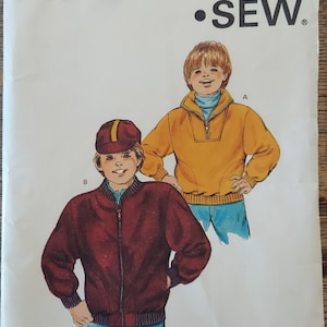 Kwik sew 1576 child casual jacket sports jacket 80s vintage