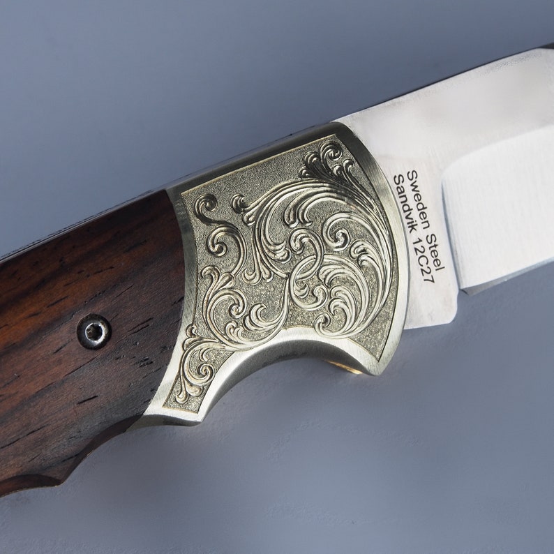 Custom Hand Engraved Browning Pocket Knife Includes Etsy