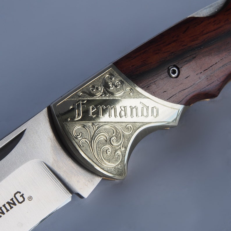 Custom Hand Engraved Browning Pocket Knife Includes Etsy