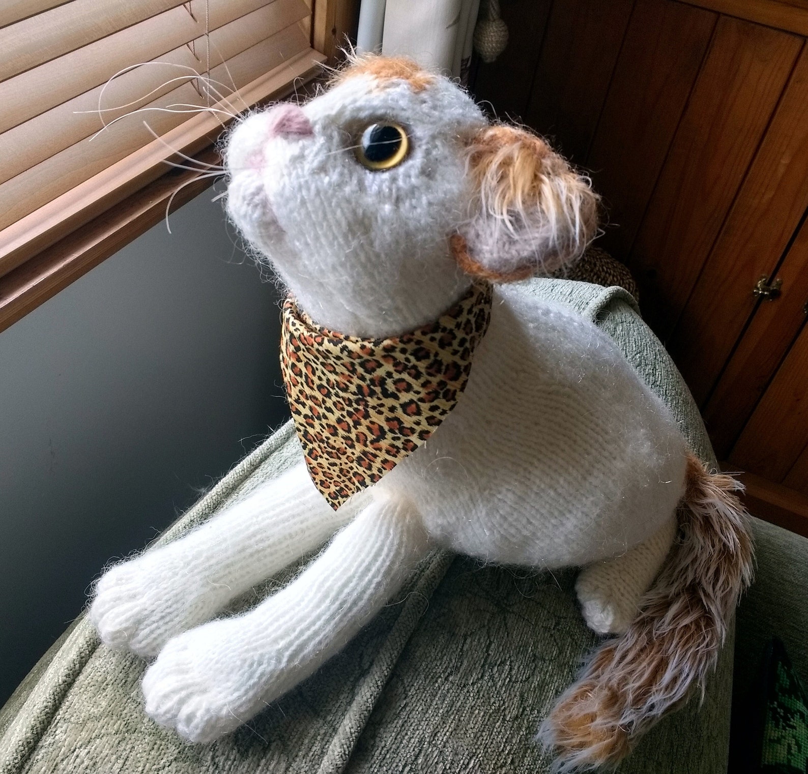 Kitten knitted toy Turkish Van Kitten Knitted Cat Toy Etsy