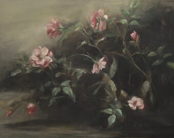Roses Original Floral, Flower, Oil Painting