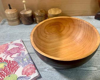 Cherry Bowl with India Ink (8.5 inch) - No. 527