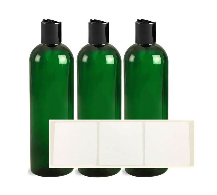 3 Pack 16 Oz Empty Amber Black White Green Blue or Clear Etsy