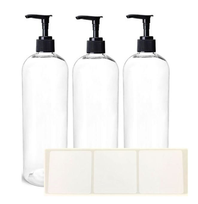 3 Pack 16 Oz Empty Amber Black White Green Blue or Clear Etsy