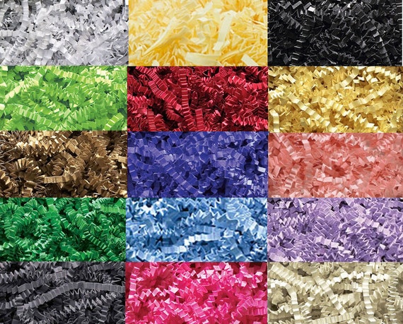Crinkle Cut Paper Shred Gift Basket Filler French Vanilla 7 oz