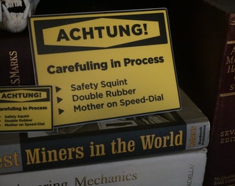 Achtung! Tap Chart Stickers