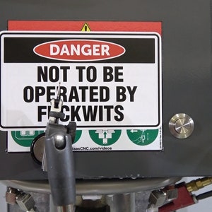 WARNING Stickers MKI. image 1