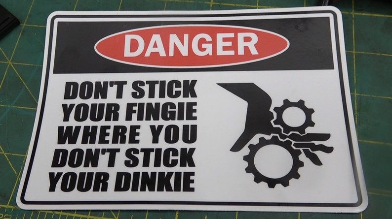 WARNING Stickers MKI. image 2