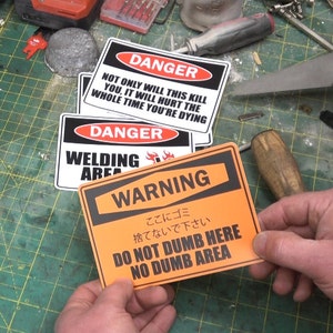 WARNING! Stickers MK. II