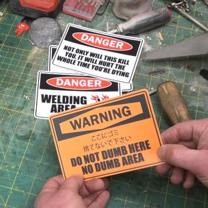 WARNING Stickers MK. II zdjęcie 1