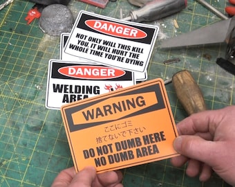 WARNING! Stickers MK. II