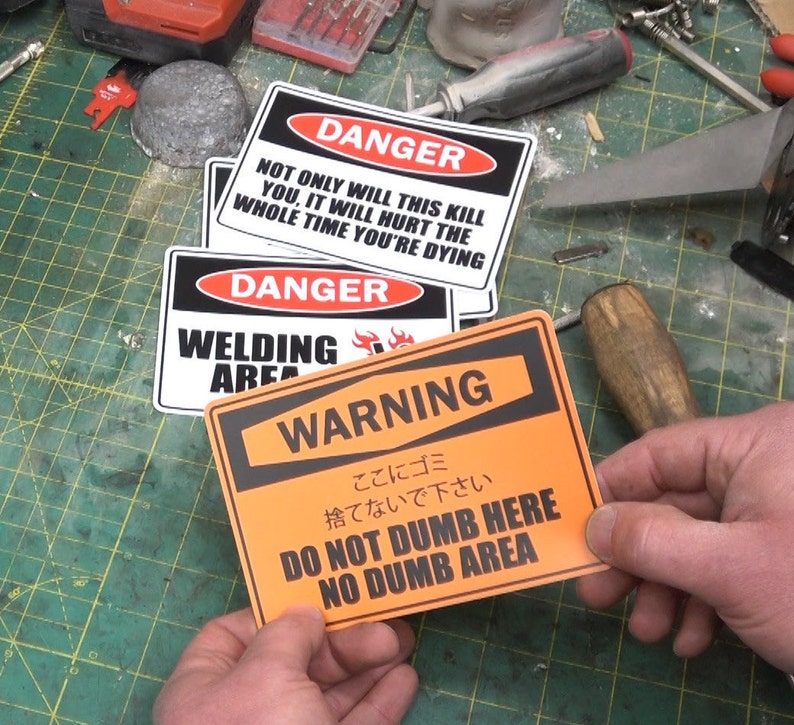 WARNING Stickers MK. II zdjęcie 1