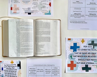 Familien Bibelleseplan: Evangeliumskalender & Schriftdrucke (Digitaler Download)