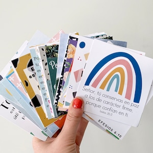 Cartões de Escrituras em Espanhol, Cartões da Bíblia em Espanhol, Conjunto de 50, Memorização da Bíblia, Cartões de Escrituras em Espanhol, Cartões da Bíblia em Espanhol, Download