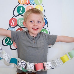 Advent and Christmas Countdown Calendar and Activity Kit, Christmas Tree and Extras, Instant Download