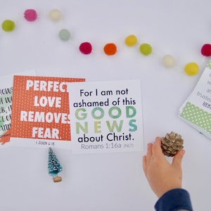Advent Story Cards, Advent Calendar, Christmas Countdown, Instant Download