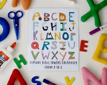 Bibellernen für die Vorschule: A-Z Aktivitäten & Curriculum (Instant Download)