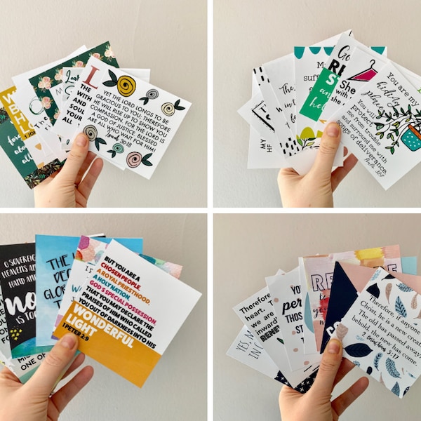 Bible Verse Cards: Scripture Memorization Bundle (Digital Download)