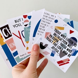 Scripture Cards for Kids, Set of 8, Verses about the Trusting + Obeying, Bible Memorization Cards, Cute Bible Cards, Instant Download