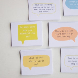 Conversation Starters for Married Couples, Date Night cards, Conversation Cards image 1