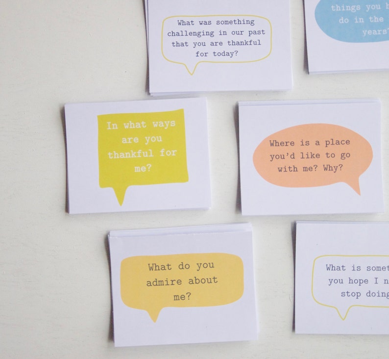 Conversation Starters for Married Couples, Date Night cards, Conversation Cards image 1