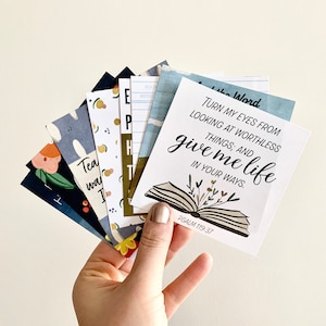 Cartões de Escritura, conjunto de 8, versículos sobre a Palavra de Deus, cartões de versículos bíblicos, cartões de memorização da Bíblia, cartões de memorização das Escrituras, cartões da Palavra de Deus
