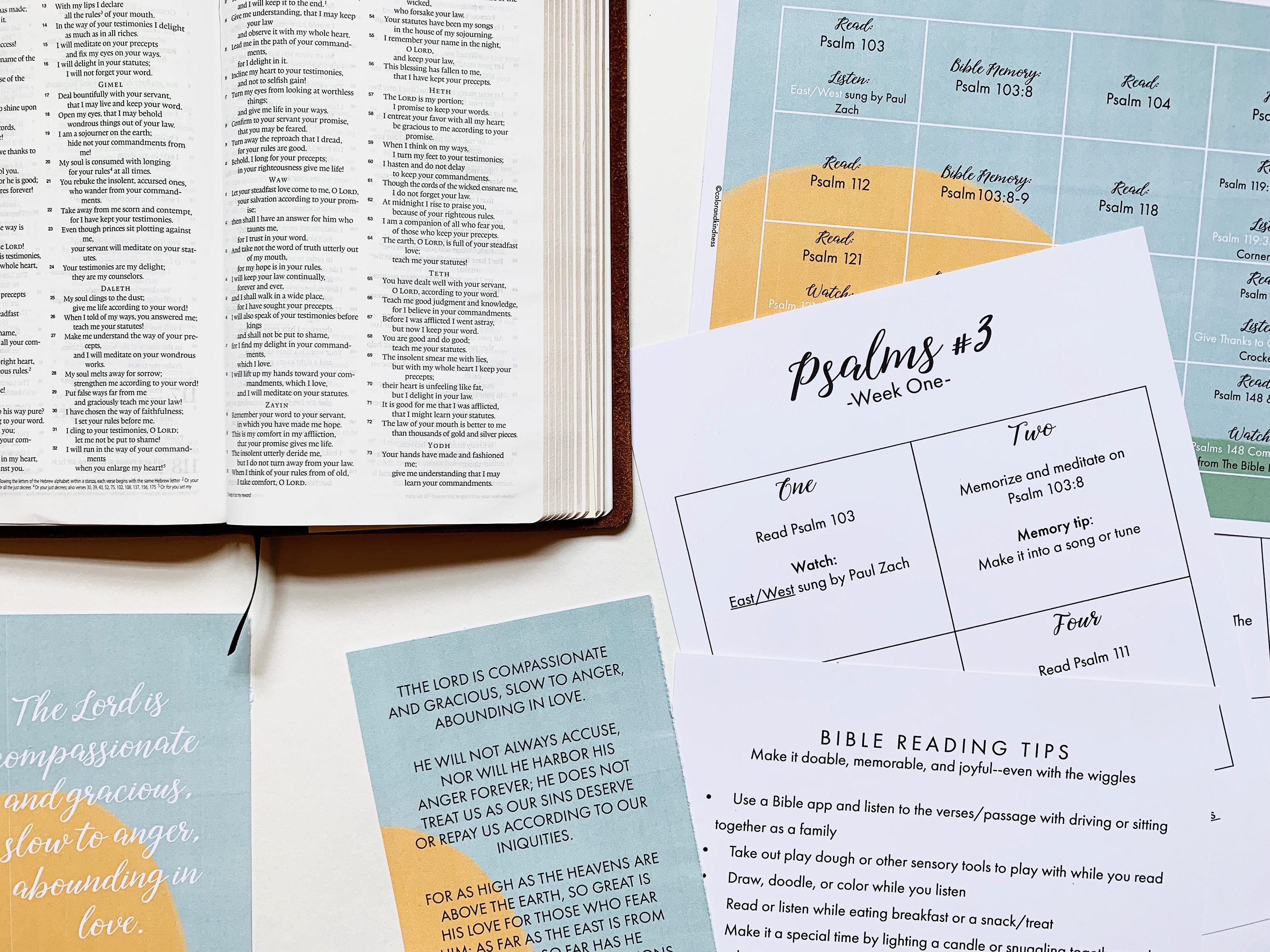 Lamp + Light Guide Psalms 3 — Color + Kindness