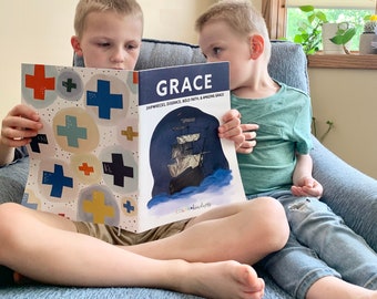 Bible Magazine Devotional for Kids, Grace Mini-Unit, Amazing Grace, Free Shipping, Paul's Shipwreck, John Newton, Bible Lesson for kids