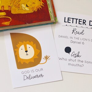 Bible Alphabet Flashcards: A-Z Learning Cards (Instant Download) image 4