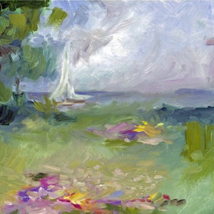Meadow Sailboat Print