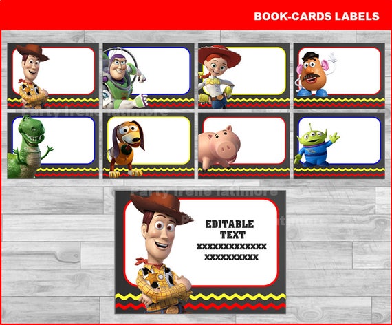 toy story name tags