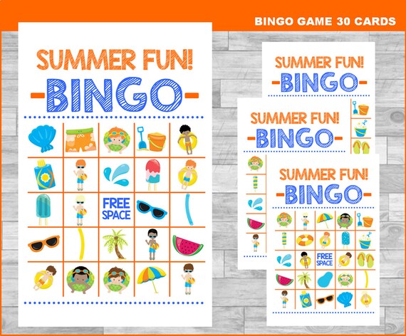 Summer Bingo Free Printable