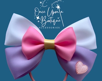 Fiocco per capelli Paperina - Fiocco per capelli Disney - Fiocco per capelli - Fiocco Disney - Fiocco per bambine - Accessori per capelli - Paperina - Fiocco - Fermaglio per capelli - Fermaglio per fiocco - Fermaglio