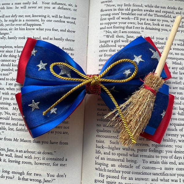 Mickey Hair Bow- Disney Hair Bow- Fantasia Bow- Hair Bow- Sorcerer- Disney Bow- Girls Bow- Accessoires pour cheveux- Cosplay- Bow- Pince à cheveux- Clip