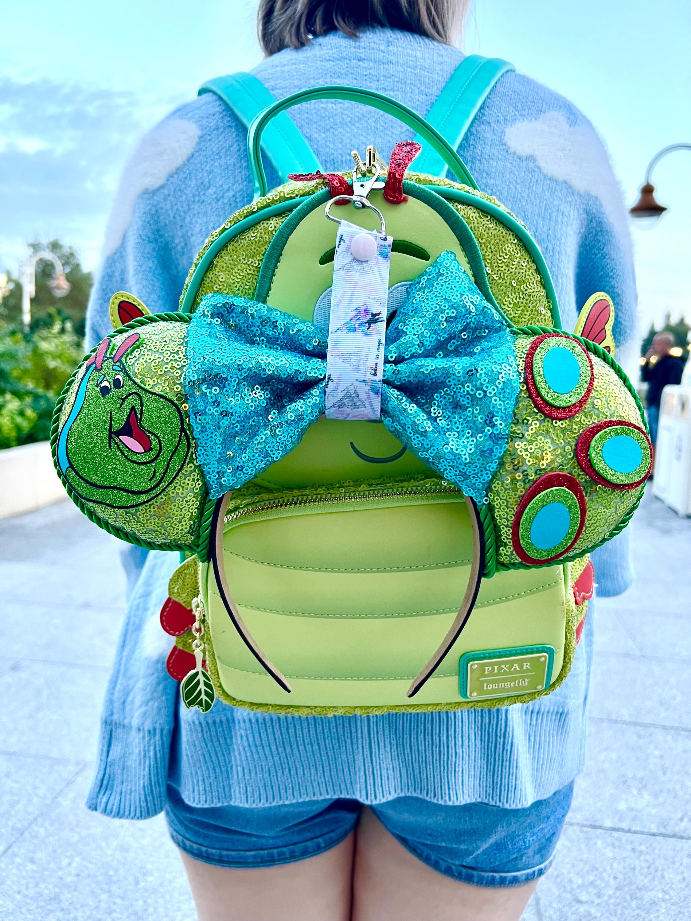 Disney Green Tiana Minnie Ear Backpack with Satin Bow Princess Tiana Minnie Ears for Adults, Princess and the Frog  main image 4