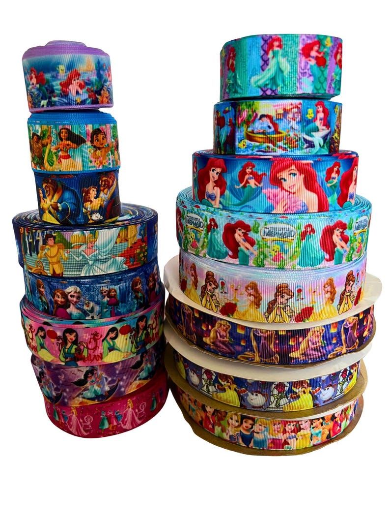Disney Printed Ribbon- Ribbon- Printed Grosgrain Ribbon- Ribbon Craft ...