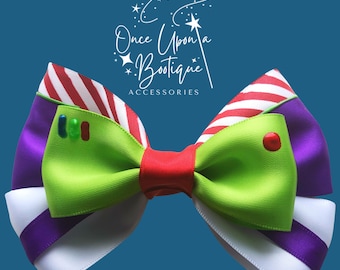 Buzz Lightjahre Haarschleife - Toy Story inspiriert, Satinband