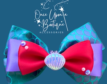 Ariel Inspired Hair Bow for Dress up and Cosplay - Disney  display picture 3
