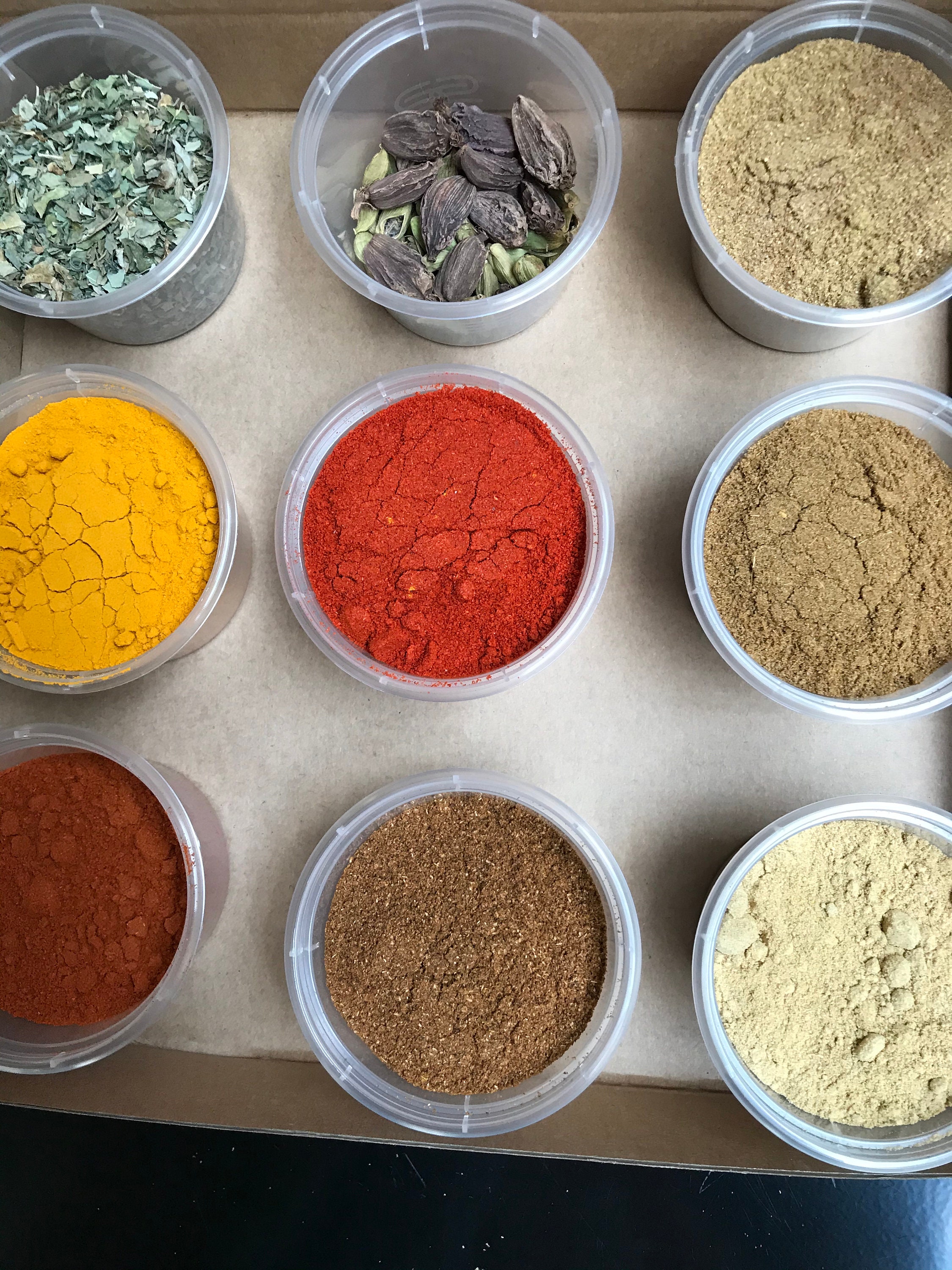 Indian Spices our new kit containing nine tubs of spices used Etsy