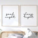 Good Night Sleep Tight PRINTABLE Wall Art Set of 2 Above Bed | Etsy