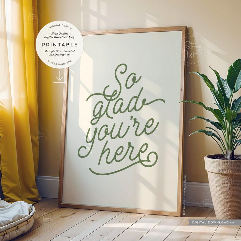 Welcome Glad You Are Here - Etsy
