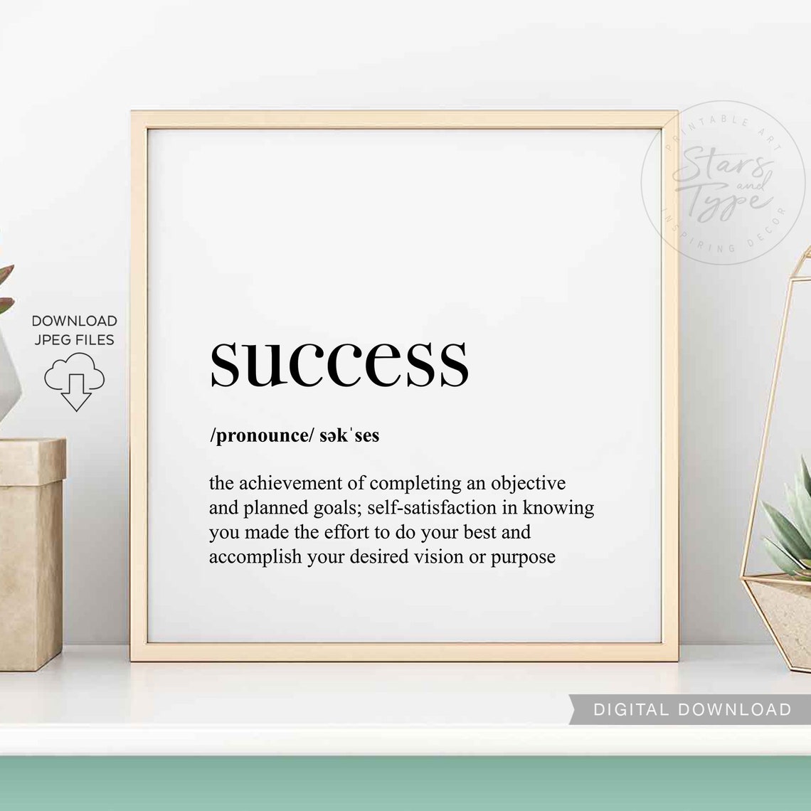 success-definition-printable-art-home-office-desk-wall-sign-etsy